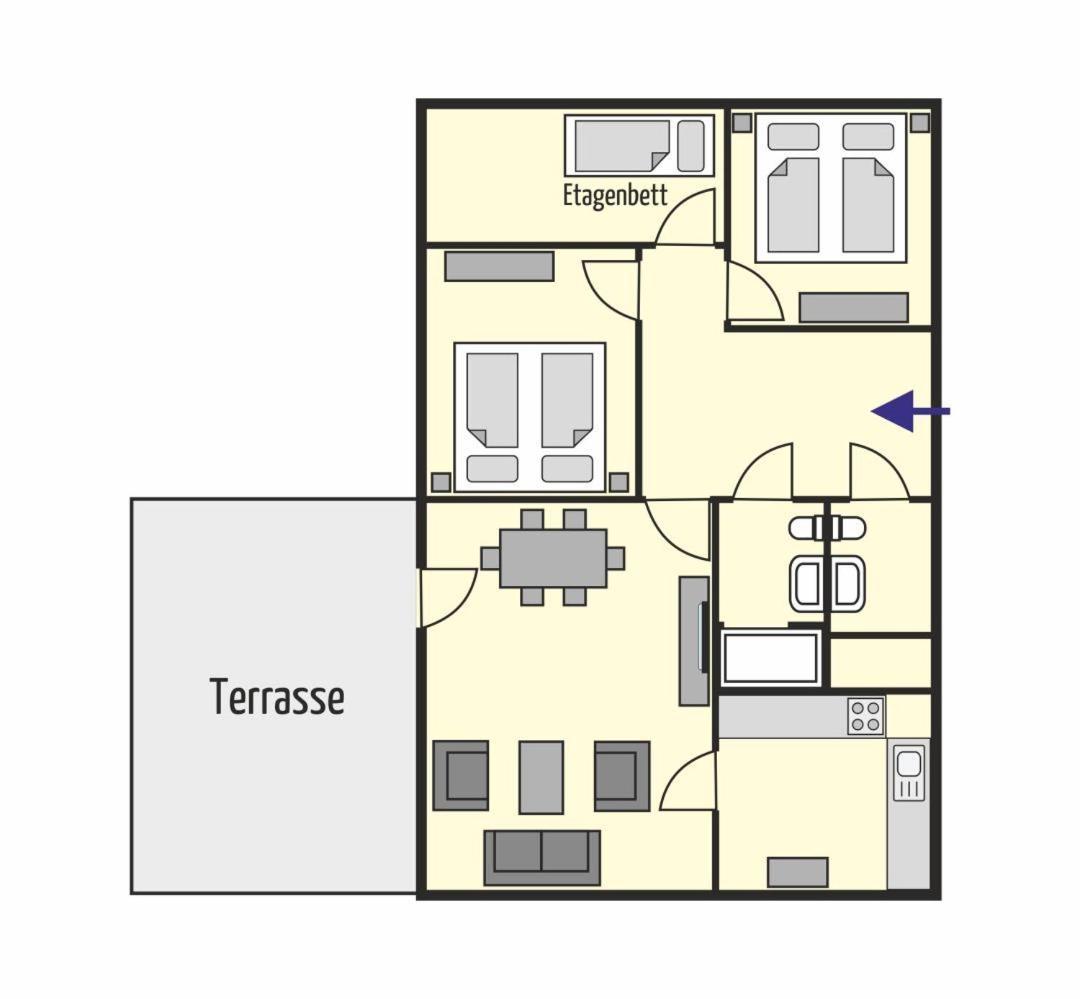 Bungalow Tilla Norddeich  Exteriör bild